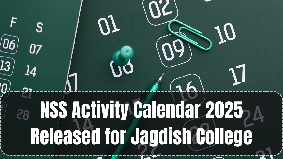 NSS Activity Calendar 2025 Released for Jagdish College
