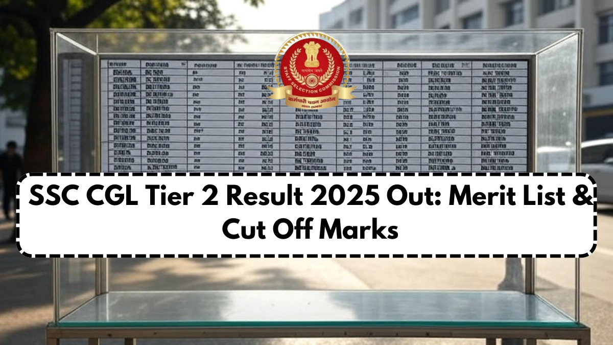 SSC CGL Tier 2 Result 2025 Out: Merit List & Cut Off Marks