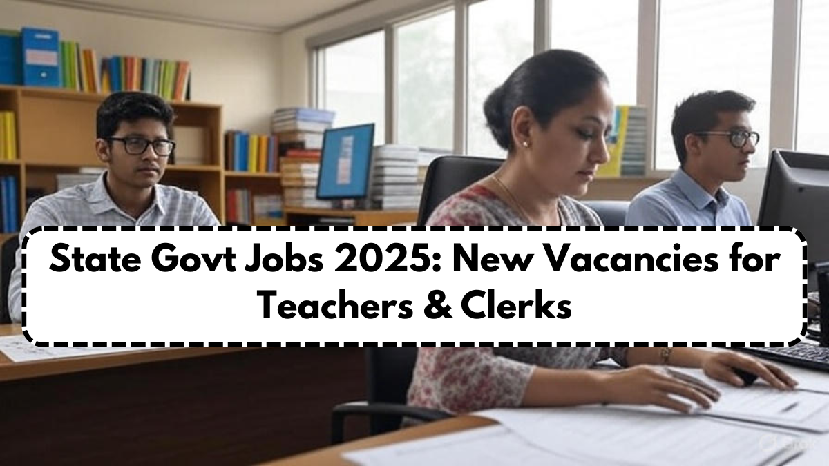 State Govt Jobs 2025: New Vacancies for Teachers & Clerks