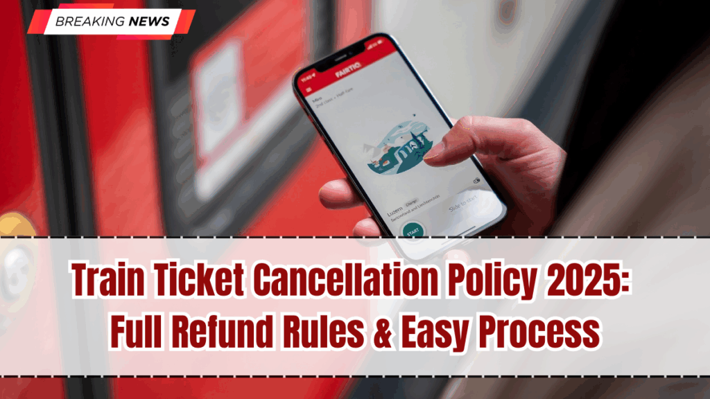 Train Ticket Cancellation Policy 2025: Full Refund Rules & Easy Process
