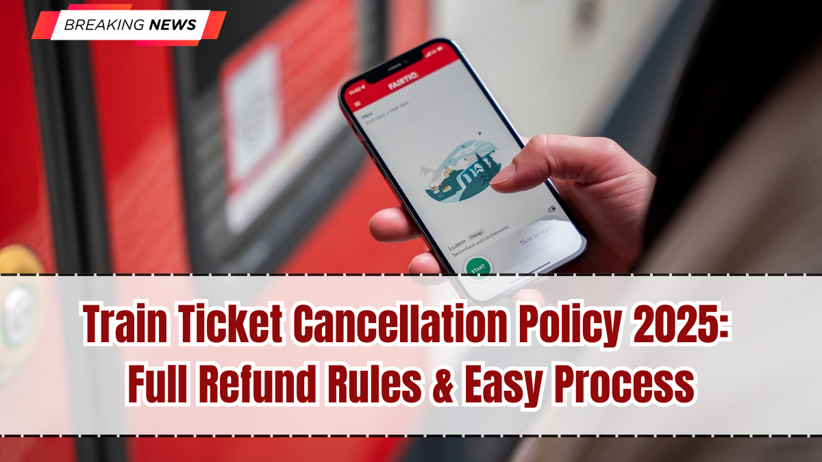 Train Ticket Cancellation Policy 2025: Full Refund Rules & Easy Process