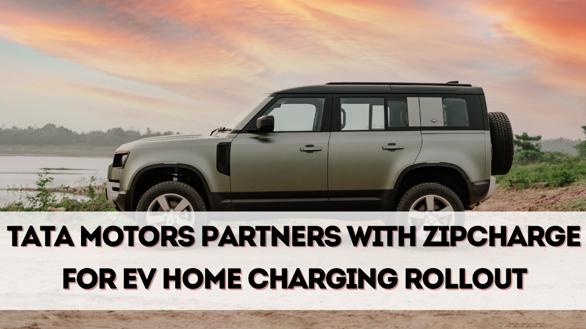 Tata Motors Partners with ZipCharge for EV Home Charging Rollout